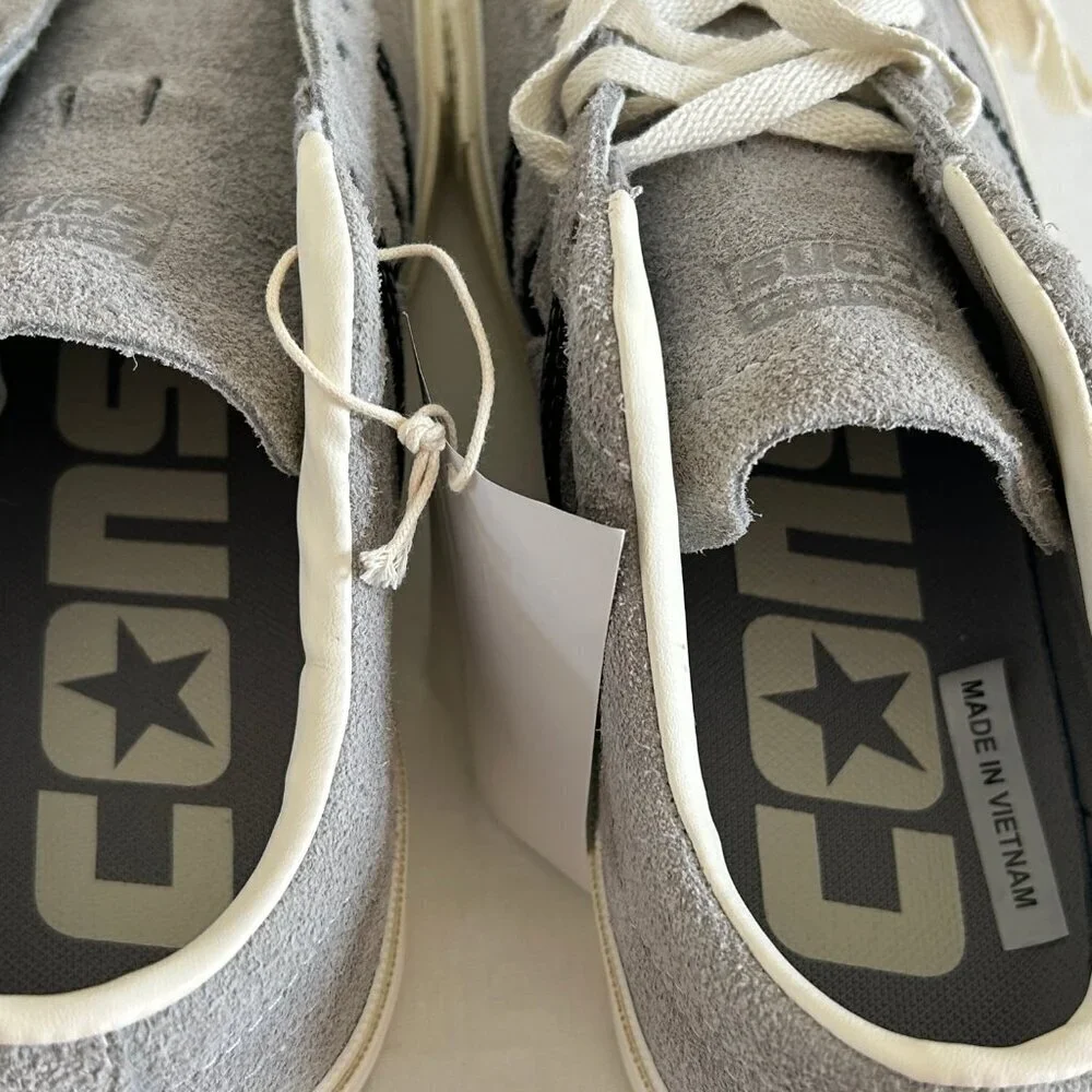 NWT Converse Mens One Star Academy Pro Suede Gray Low Sneakers Lace Up‎ Size 7